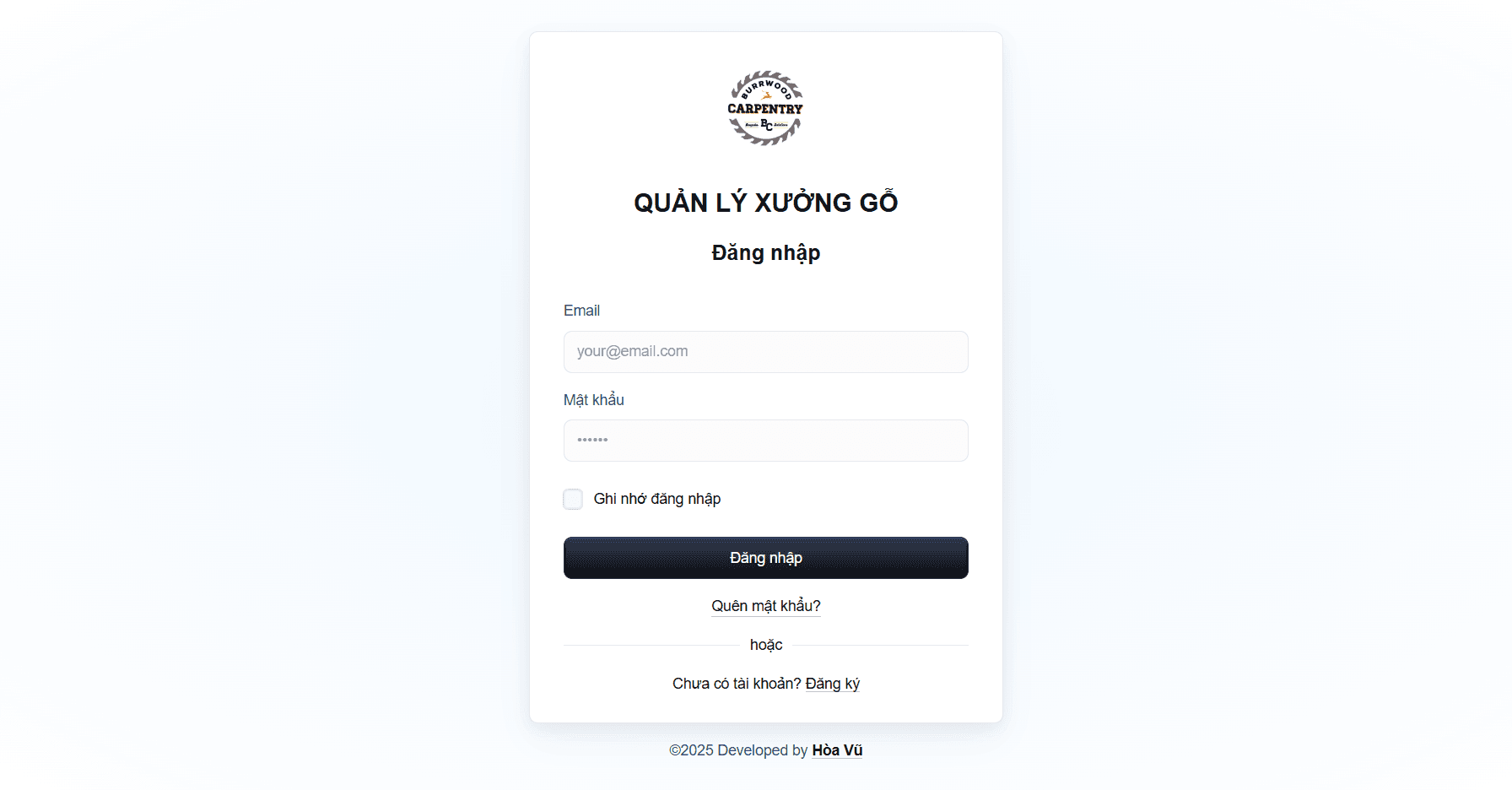 Wood Workshop Management System